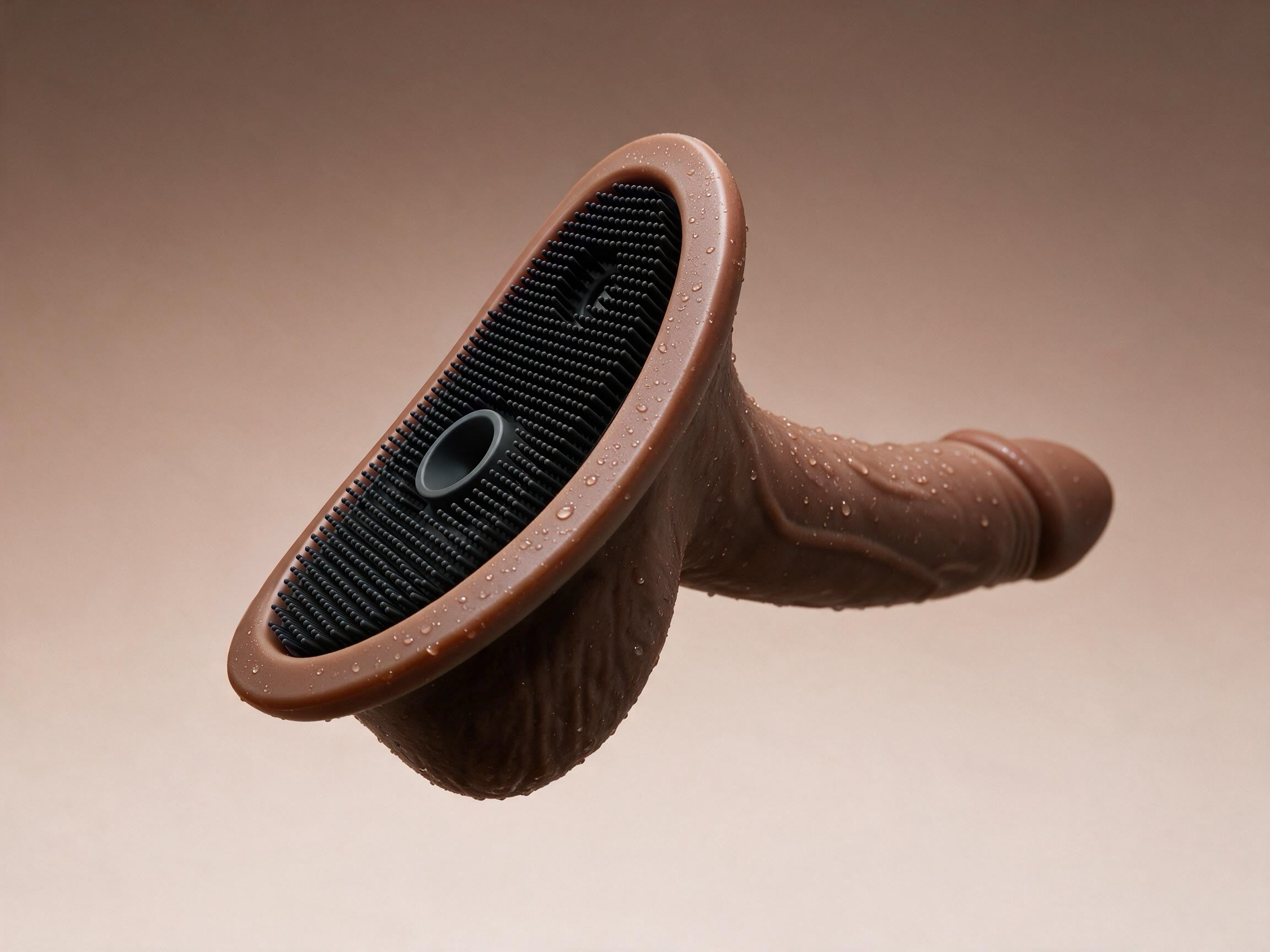 RealShare brun, vue rapprochée sur fond chaud
